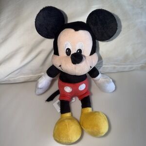 Disney Store Mickey Mouse Plush Toy Doll Small 9" Tall